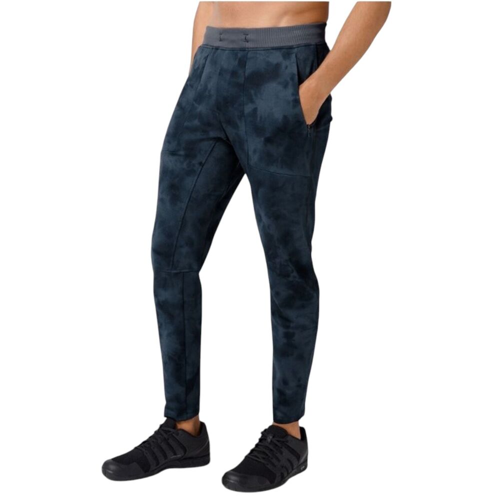 Lululemon Textured Tech Pant Diamond Dye Iron Blue True Navy Size Small